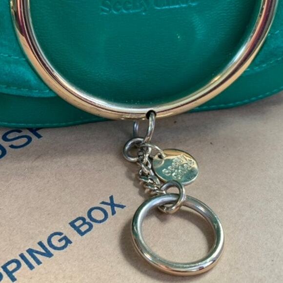 Green Leather & Suede See by Chloé Mara Crossbody Bag - Picture 7 of 10